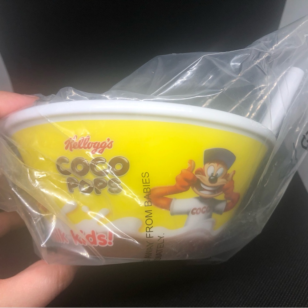 Kellogg's Coco Pops Sip Up Kids Cereal Plastic Bowl